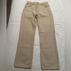 zara straight leg denim jeans